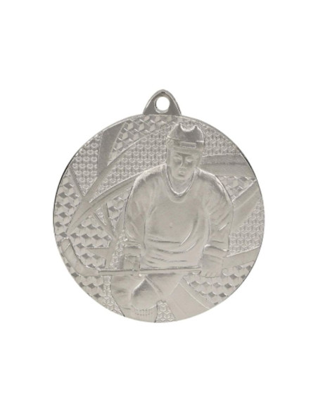 Medal srebrny- hokej - medal stalowy