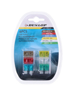 Zestaw bezpieczników dunlop 6szt