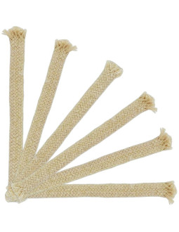 Knot płaski do lampy naftowej i pochodni 13x1,2x0,5 cm - zestaw 5szt