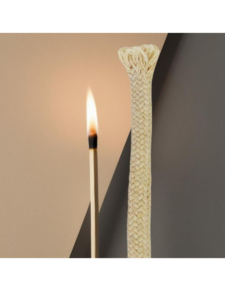 Knot płaski do lampy naftowej i pochodni 13x1,2x0,5 cm - zestaw 5szt