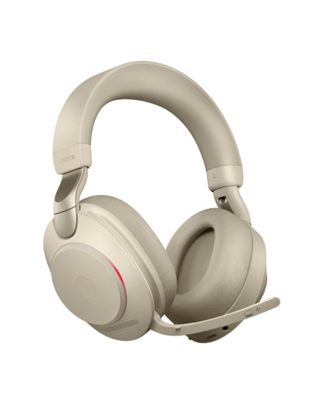 Słuchawki nauszne jabra evolve2 85 uc stereo link380c, beige + stand