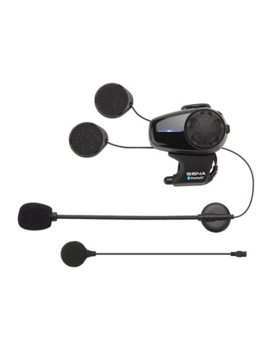 Interkom motocyklowy sena smh10d-10 bluetooth 3.0 900m z mikrofonem na pałąku, zestaw na 2 kaski
