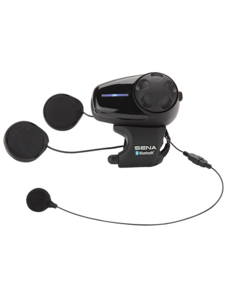 Interkom motocyklowy sena smh10d-10 bluetooth 3.0 900m z mikrofonem na pałąku, zestaw na 2 kaski