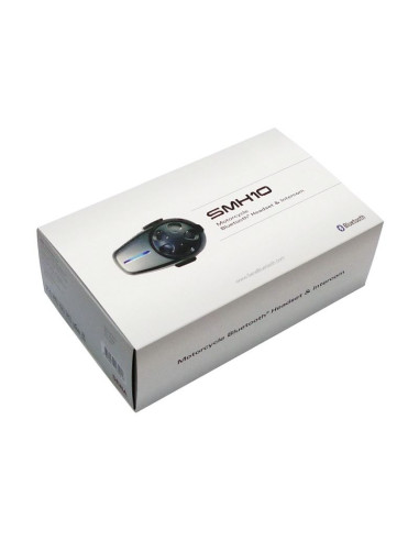 Interkom motocyklowy sena smh10d-10 bluetooth 3.0 900m z mikrofonem na pałąku, zestaw na 2 kaski