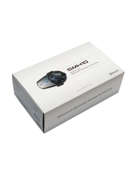 Interkom motocyklowy sena smh10d-10 bluetooth 3.0 900m z mikrofonem na pałąku, zestaw na 2 kaski