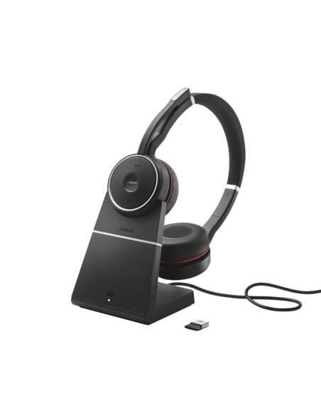 Słuchawki nauszne jabra evolve 75 ms stereo + stand