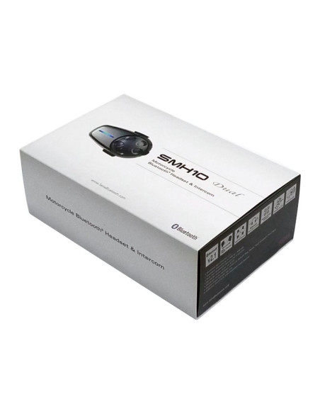 Interkom motocyklowy sena smh10-11 bluetooth 3.0 900m z mikrofonem na pałąku na 1 kask