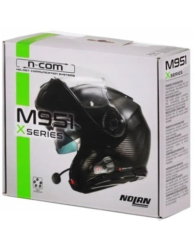 Interkom motocyklowy nolan n-com m951 x do kasków nolan, komplet na 1 kask