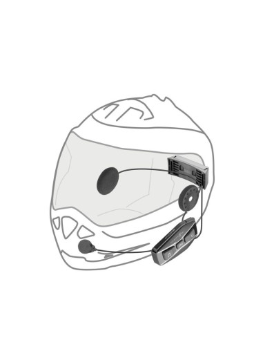 Interkom motocyklowy interphone u-com 16, komplet na 1 kask