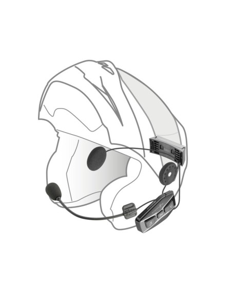 Interkom motocyklowy interphone u-com 16, komplet na 1 kask
