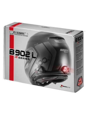 Interkom motocyklowy nolan n-com b902l r do kasków nolan, komplet na 1 kask