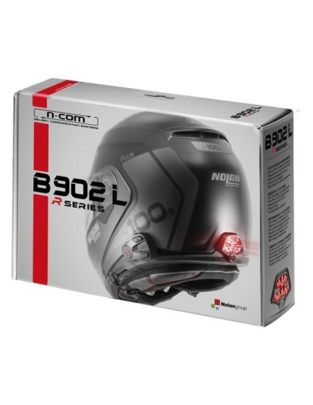 Interkom motocyklowy nolan n-com b902l r do kasków nolan, komplet na 1 kask