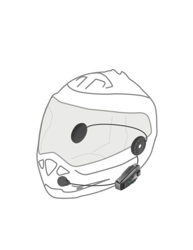 Interkom motocyklowy interphone u-com 8r, komplet na 1 kask