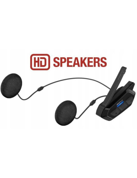 Interkom motocyklowy sena spider rt1 mesh, zestaw na 1 kask