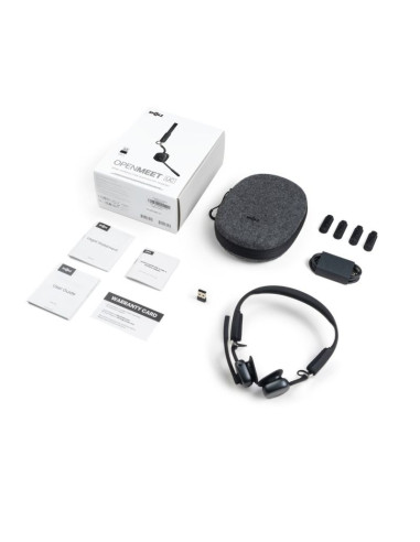 Słuchawki bezprzewodowe kostne shokz openmeet mic-anc usb-c + adapter usb-a czarne