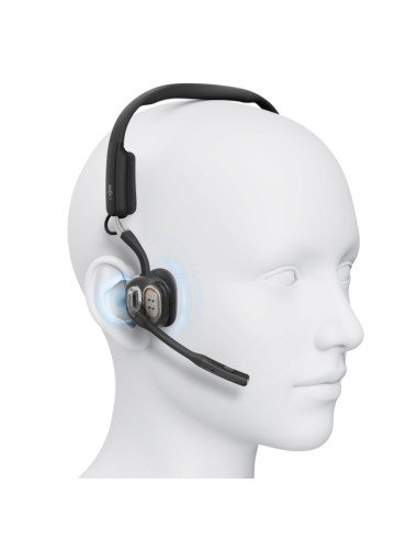 Słuchawki nauszne bezprzewodowe shokz openmeet, czarne