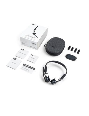 Słuchawki nauszne bezprzewodowe shokz openmeet, czarne