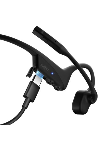 Słuchawki bezprzewodowe kostne shokz opencomm2 usb-c czarne