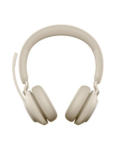 Słuchawki nauszne bezprzewodowe jabra evolve2 65 uc stereo link380c, beige