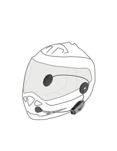 Interkom motocyklowy interphone u-com 6r, komplet na 1 kask