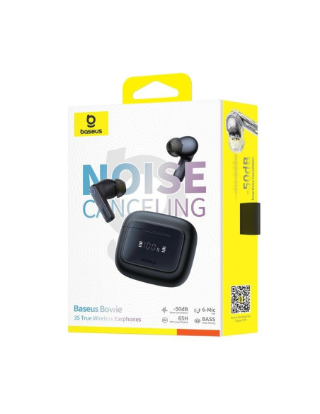 Słuchawki bezprzewodowe baseus bowie 35 (czarny)