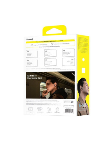 Słuchawki bezprzewodowe baseus bowie 35 (czarny)