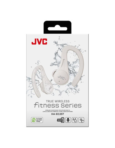 Słuchawki dokanałowe bezprzewodowe jvc ha-ec25t białe