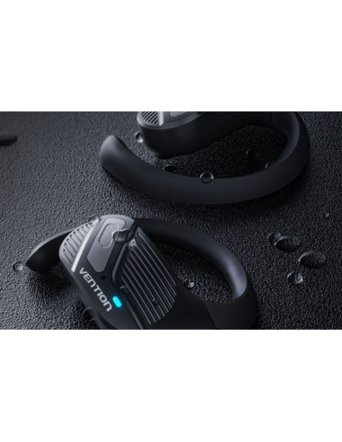 Słuchawki bezprzewodowe vention openbeat z otwartą konstrukcją bt 5.4 czarne