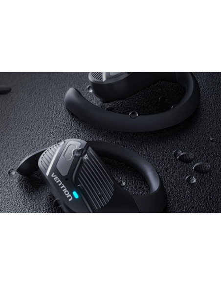 Słuchawki bezprzewodowe vention openbeat z otwartą konstrukcją bt 5.4 czarne