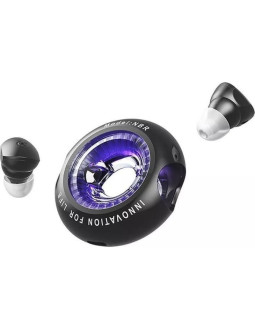 Bezprzewodowe słuchawki douszne vention donut-shaped bt 5.3 ipx4 czarne