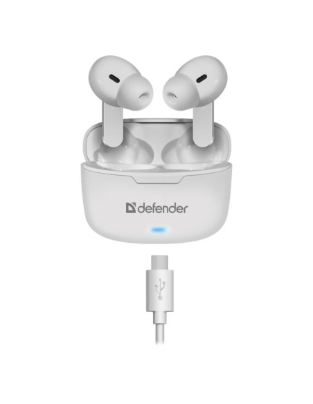 Defender słuchawki bluetooth twins 903 douszne białe 63903