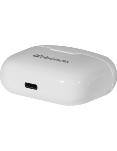 Defender słuchawki bluetooth twins 903 douszne białe 63903