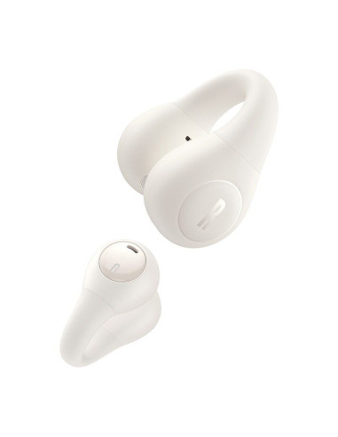 Słuchawki powietrzne baseus bass 15 clip open-ear (biały)