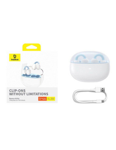 Słuchawki baseus airgo 1 ring open-ear tws (biały)