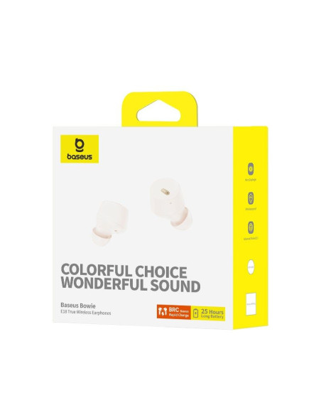 Słuchawki bezprzewodowe baseus bowie e18 (biały)