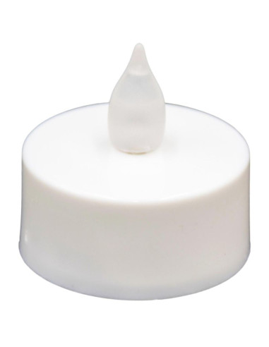 Zestaw 2 świeczek tea light led timer biały