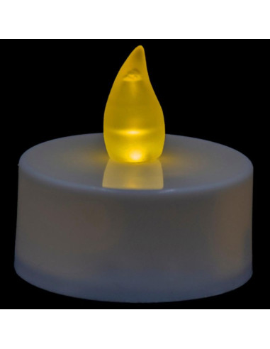 Zestaw 2 świeczek tea light led timer biały