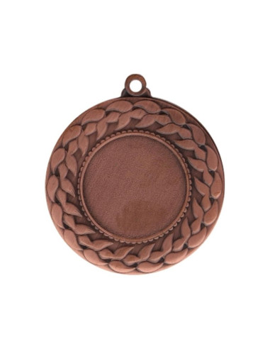 Medal brązowy z miejscem na emblemat 25 mm - medal stalowy