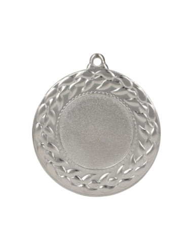 Medal srebrny z miejscem na emblemat 25 mm - medal stalowy