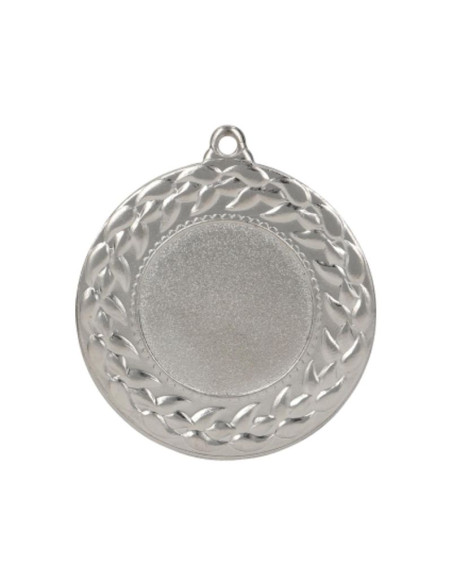 Medal srebrny z miejscem na emblemat 25 mm - medal stalowy