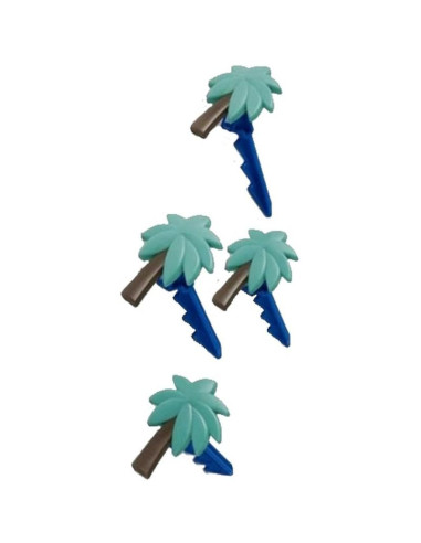 Śledzie klipsy uchwyty do ręcznika plażowego koca 4 szt niebieskie palmy