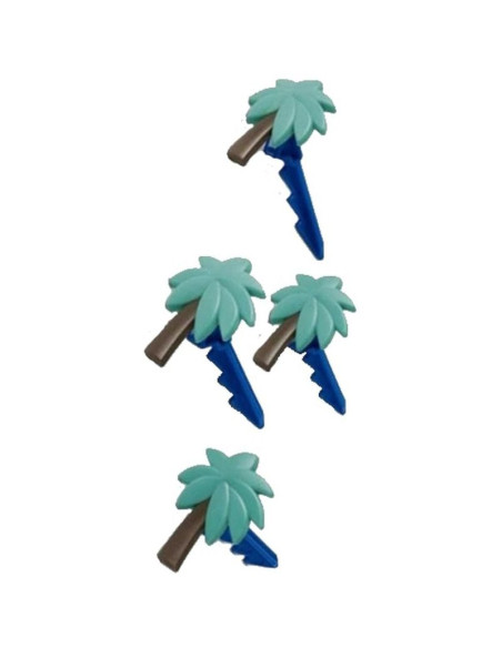 Śledzie klipsy uchwyty do ręcznika plażowego koca 4 szt niebieskie palmy