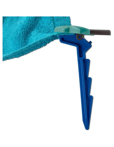 Śledzie klipsy uchwyty do ręcznika plażowego koca 4 szt niebieskie palmy