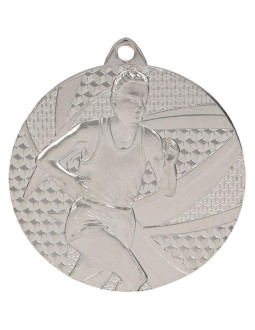 Medal srebrny- biegi - medal stalowy