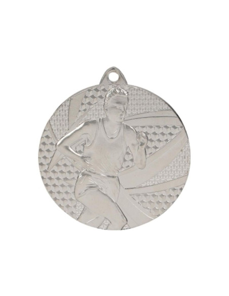 Medal srebrny- biegi - medal stalowy