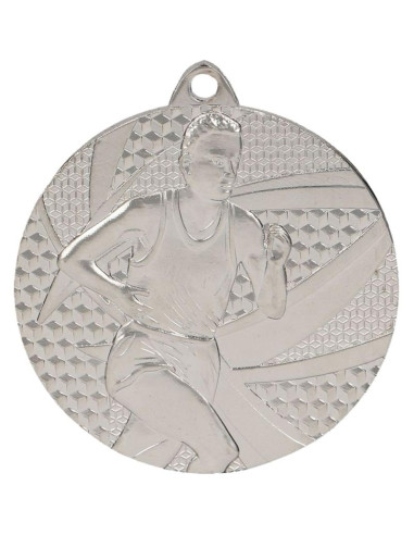 Medal srebrny- biegi - medal stalowy