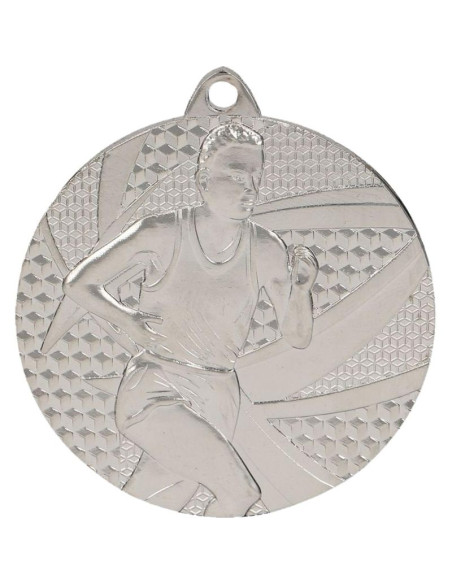 Medal srebrny- biegi - medal stalowy