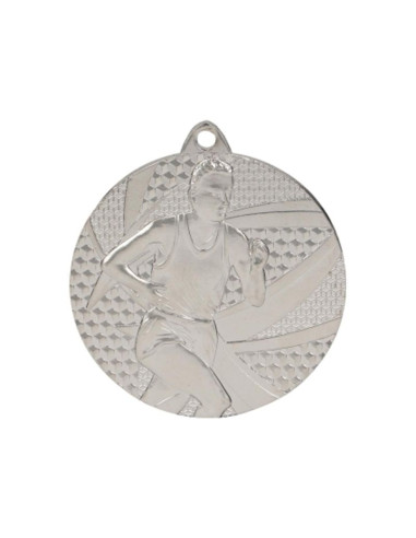 Medal srebrny- biegi - medal stalowy