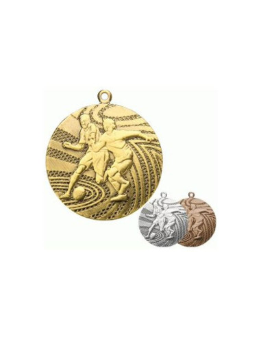 Medal złoty- piłka nożna - medal stalowy