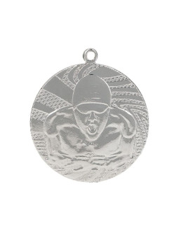 Medal srebrny - pływanie - medal stalowy 2